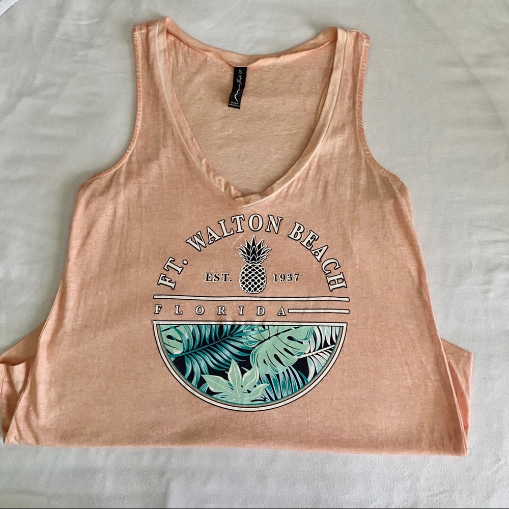 Ft. Walton Beach, FL Peach Tank Top
